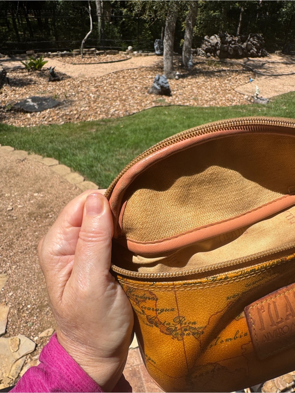 Alviero Martini Map-Print Bum Bag SM waist - Picture 7 of 11